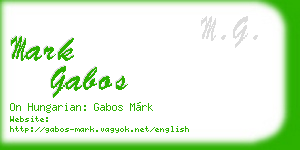 mark gabos business card